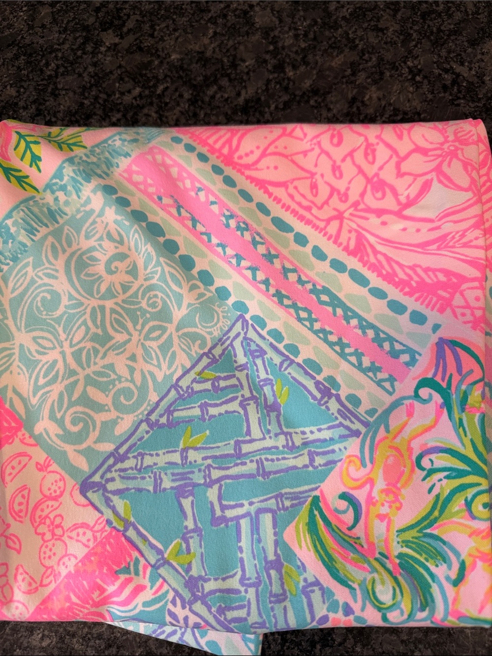 Lilly Pulitzer Pink Tropical Floral Stretch Luxletic Pants - Picture 6 of 6